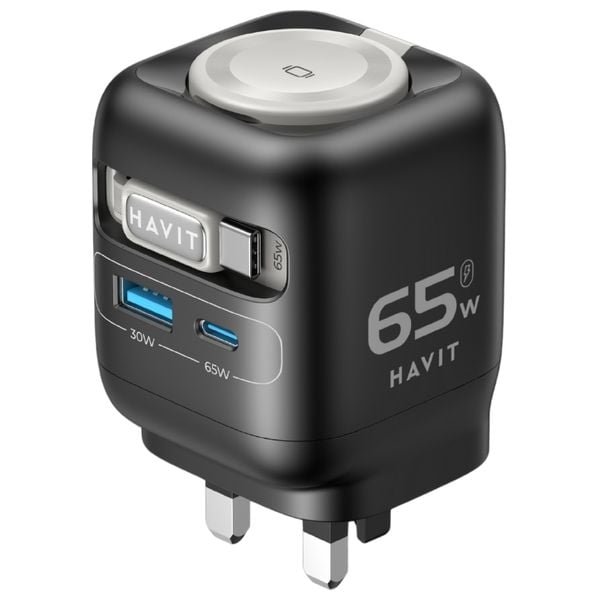 Havit Travel Charger UC252 – 65W GaN Wall Charger