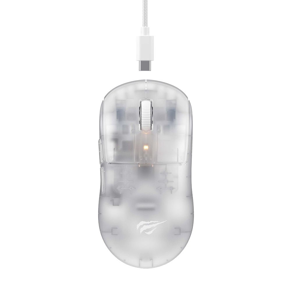 Havit Gamenote MS970WB Pro Transparent Wireless Gaming Mouse 
