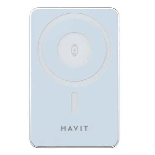 HAVIT PB5219 3-in-1 Magnetic Wireless Power Bank – 10000mAh | 20W PD | 15W MagSafe Charging